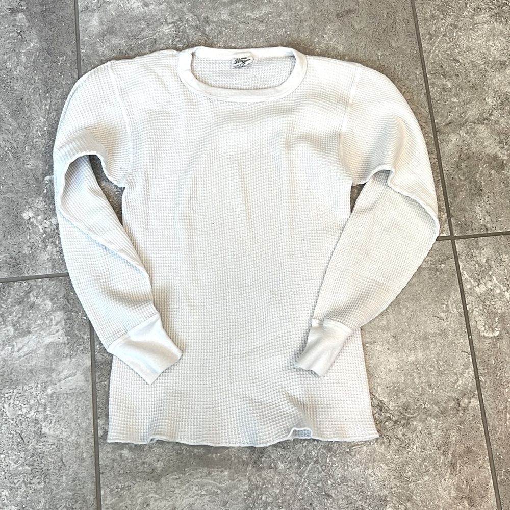 Kids XL waffle long-sleeve shirt